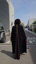Mahra Luxury Crystal 3-Piece Abaya Set