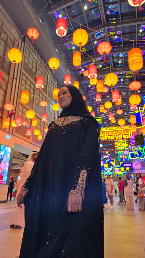 Dhahab Gold Luxury 2-Piece Abaya Set