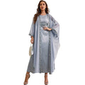Embroidery Abaya Set Female Side