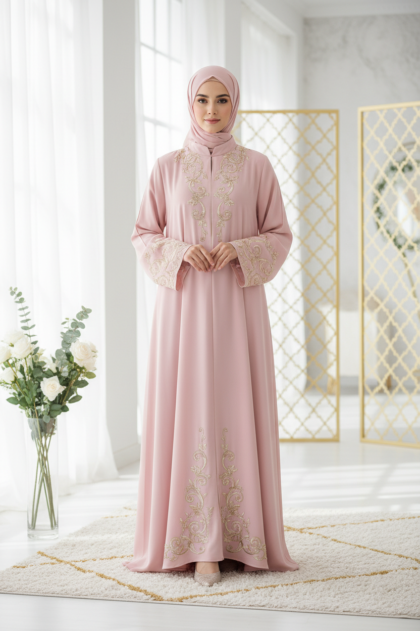 Blush Pink Abaya