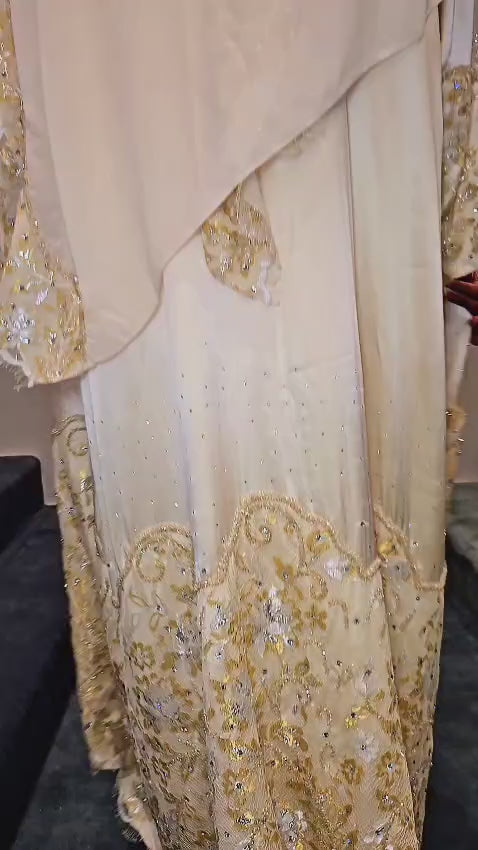 Thana Pure Silk Swarovski Crystal Abaya
