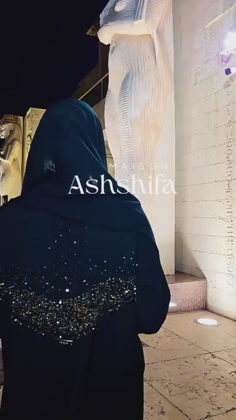 Haya Luxury Handbeaded 3-Piece Abaya Set