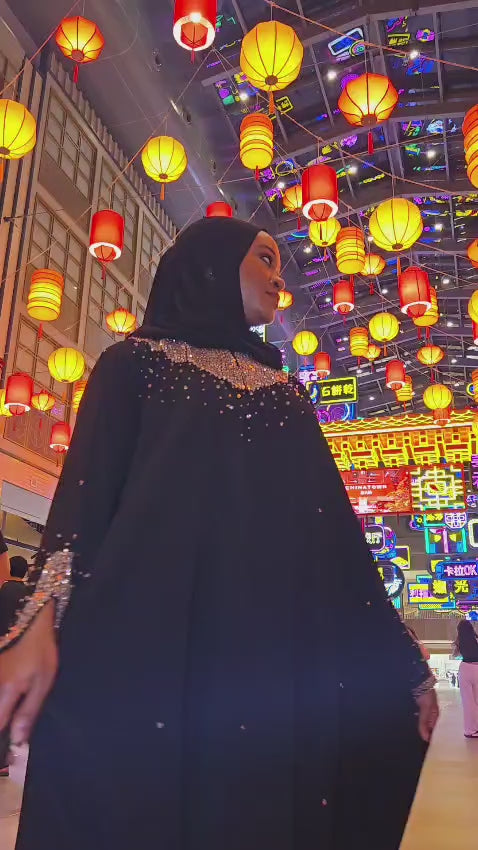 Dhahab Gold Luxury 2-Piece Abaya Set